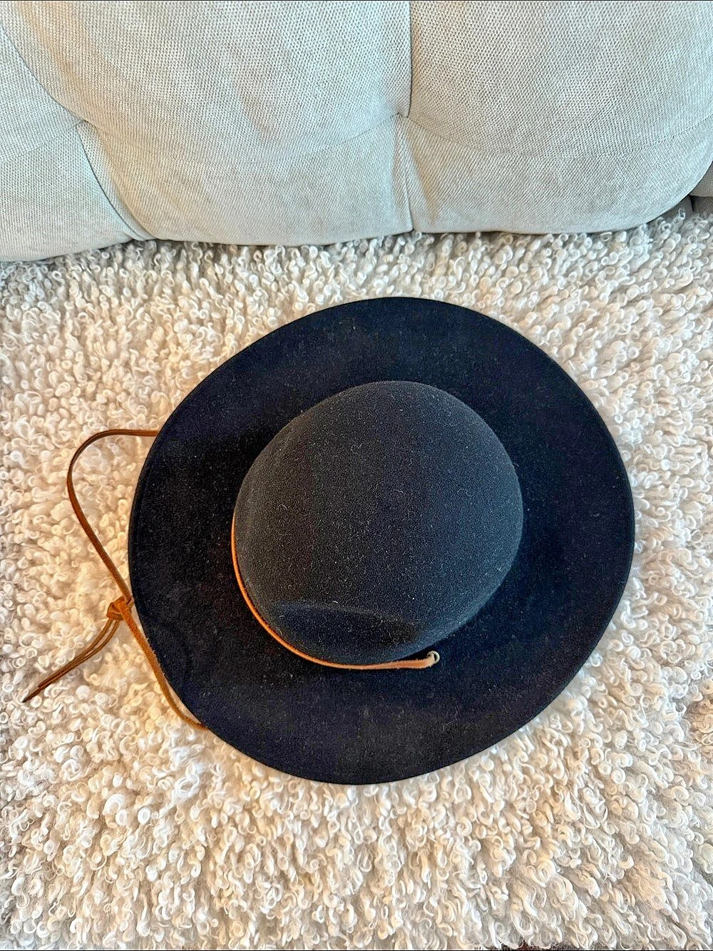 New! Brixton Wesley Fedora Wide Brim Hat XL Black & Brown-size hard to find